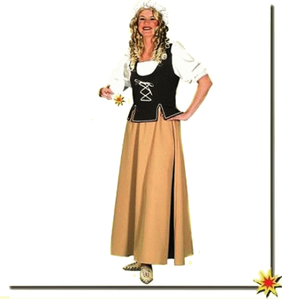 Kostüm Mittelalter Magd Karnevalskostüm Magd