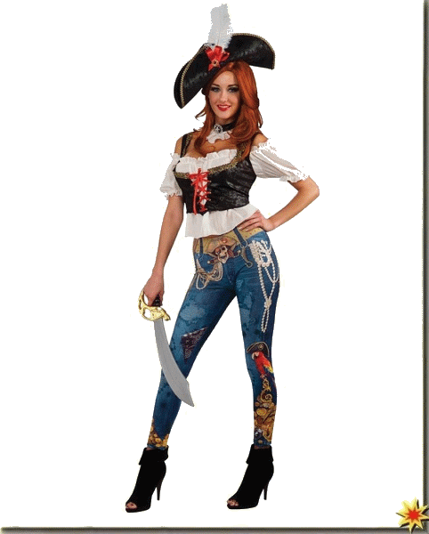 Piratenkostüm Damen Damen Pirate Booty