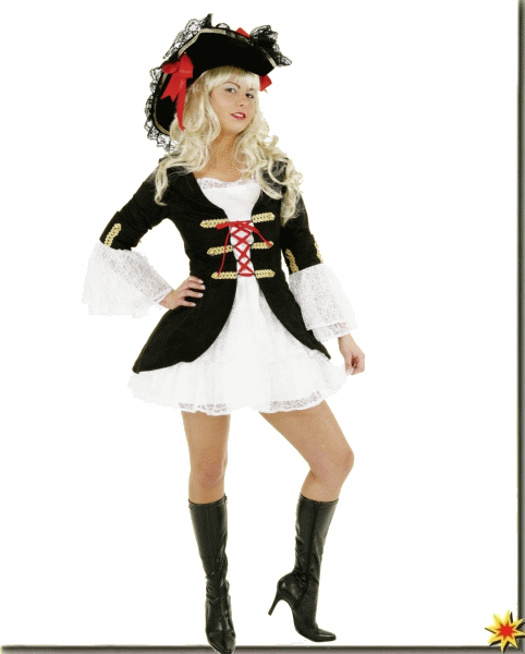 Kostüm Piratenbraut Karnevalskostüm Senf-Kostüm