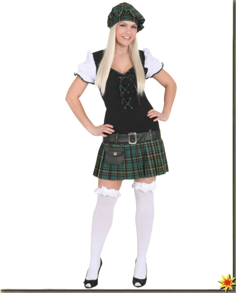 Kostüm Schottin Karnevalskostüm Schotten Girl