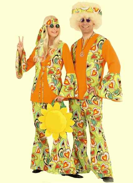 hippi-kostuem Kostüm-Damen Hippie