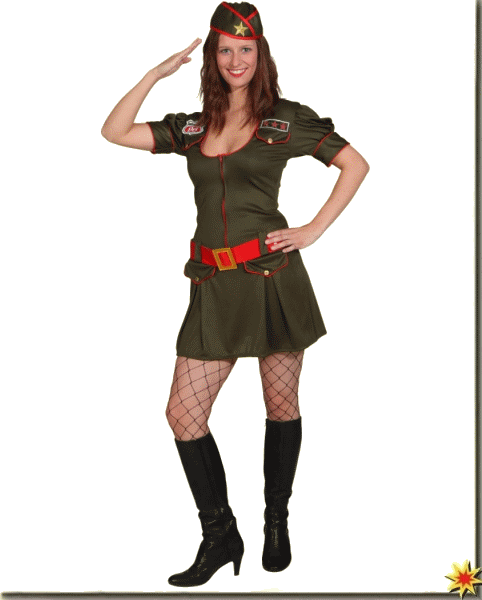Kostüm Soldaten Girl Military Girl