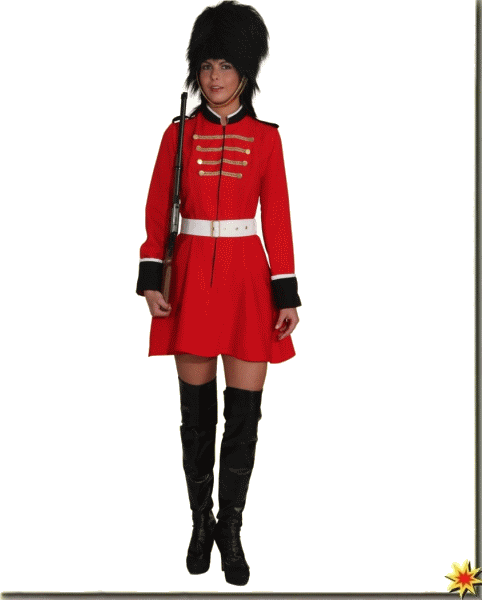Kostüm Damenuniform Karnevalskostüm Damen-Uniform