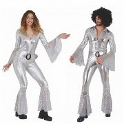 Kostüm Disco, silber Kostüm