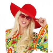 Schlapphut rot, Hippie Hut Schlapphut rot