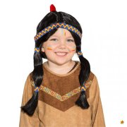 Indianerperücke Squaw Kinder
