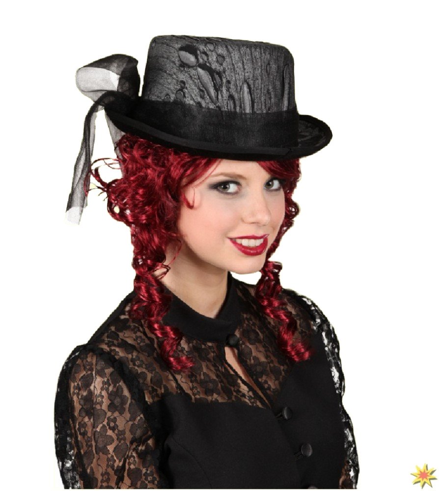 Damen Gothic-Hut mit Schleife Damen Gothic-Hut