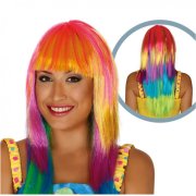 Perücke Regenbogen